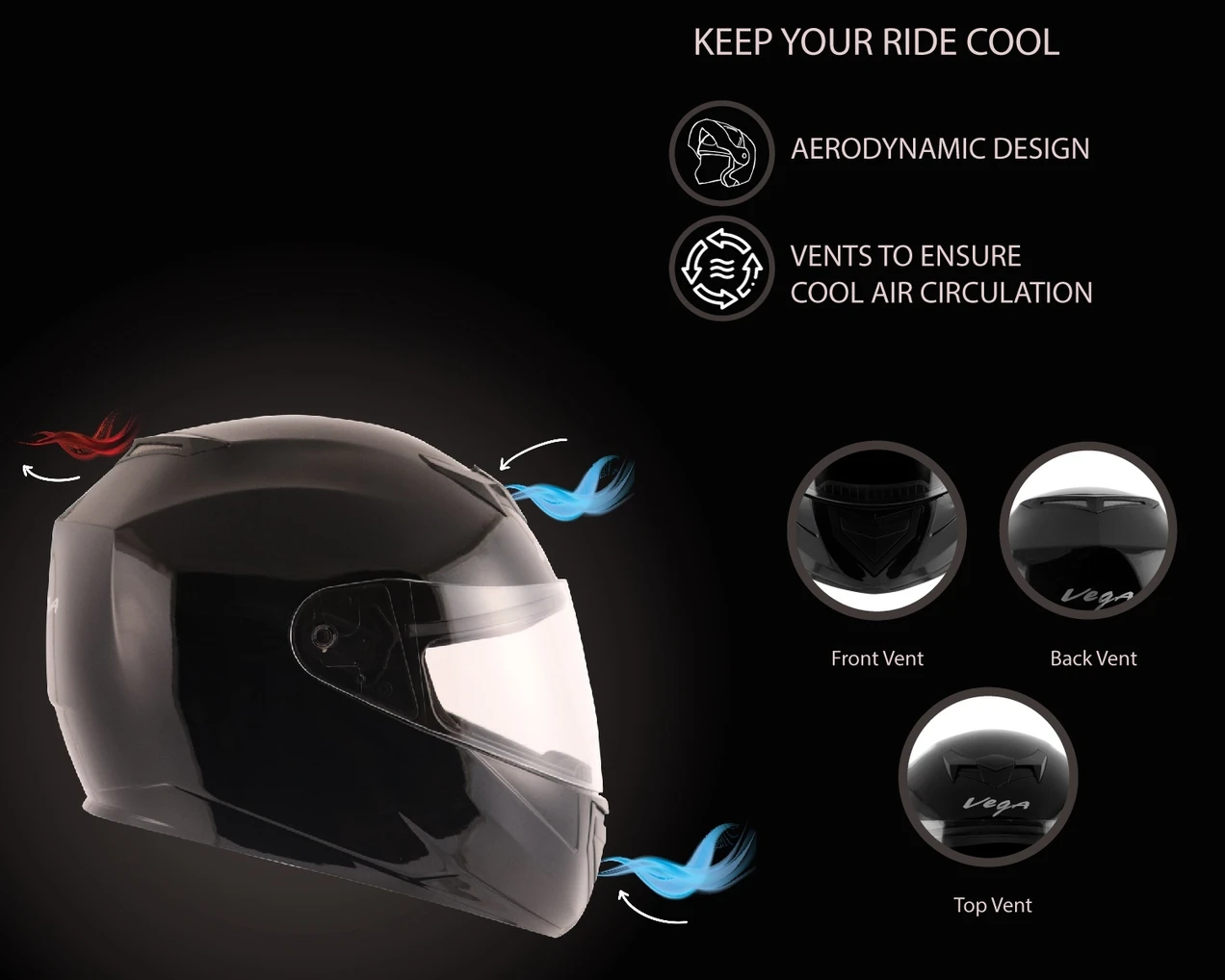 VEGA EDGE DX BLACK C/V (L)