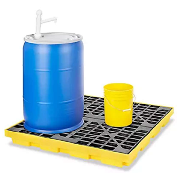 PLATAFORMA TRABAJO CONTROL DE DERRAMES 4 TAMBOS