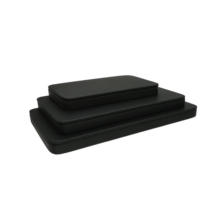 EXHIBIDOR MODULO RECTANGULAR BORDE REDONDEADO NEGRO EXHIBIDOR MODULO RECTANGULAR BORDE REDONDEADO NEGRO