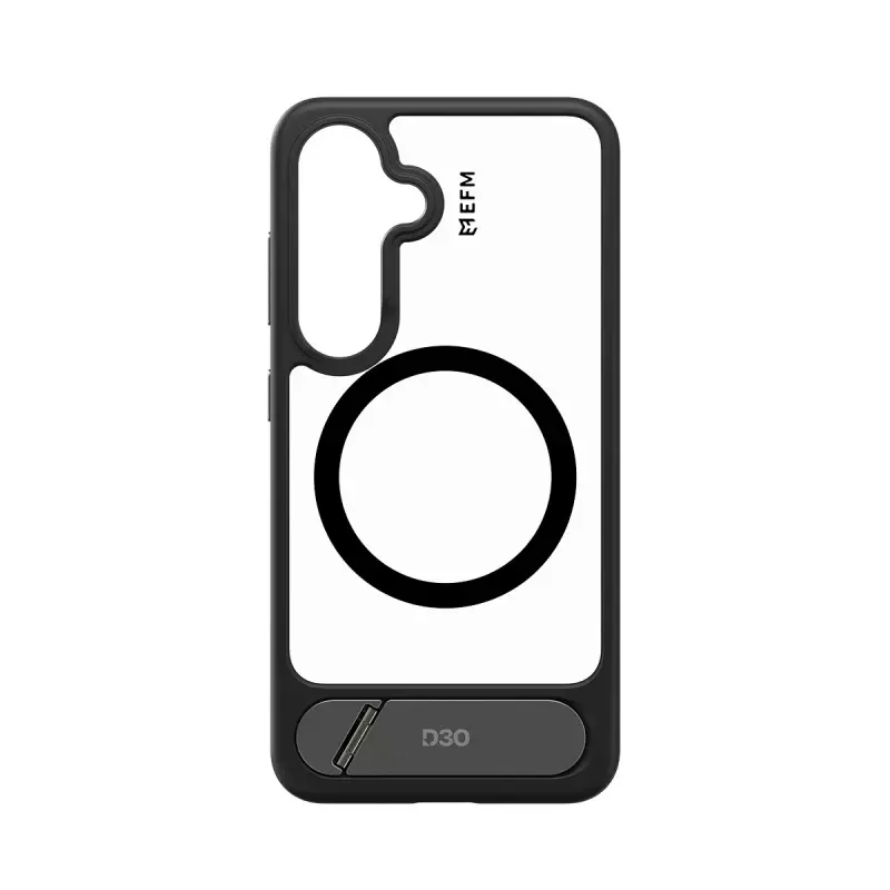 EFM Alta Case with D3O BIO For Samsung Galaxy S25 - Black/ Clear