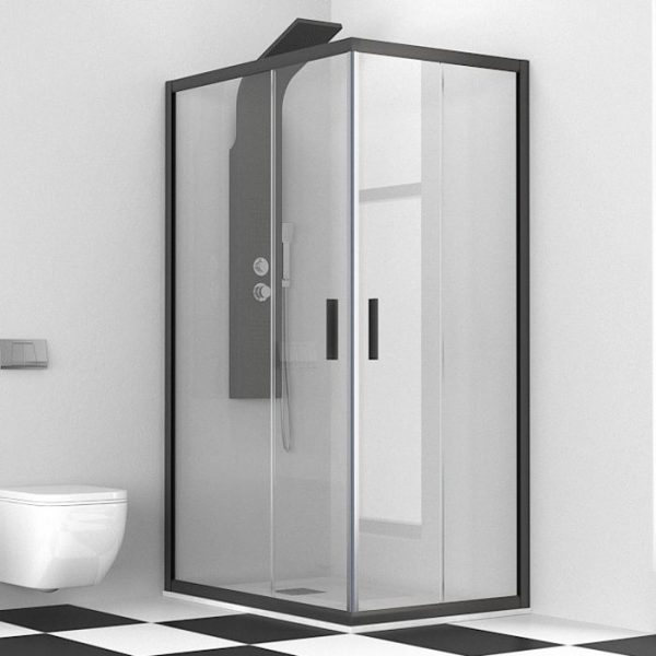 CABINA DUS KARAG, EFE 100 NERO, SQUARE, 80X140X190
