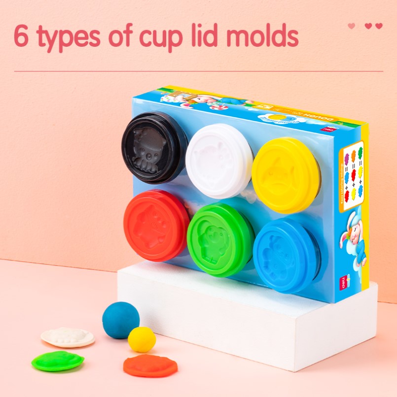 DELI EH700 PLASTICINE DOUGHT-IT 6 COLORS