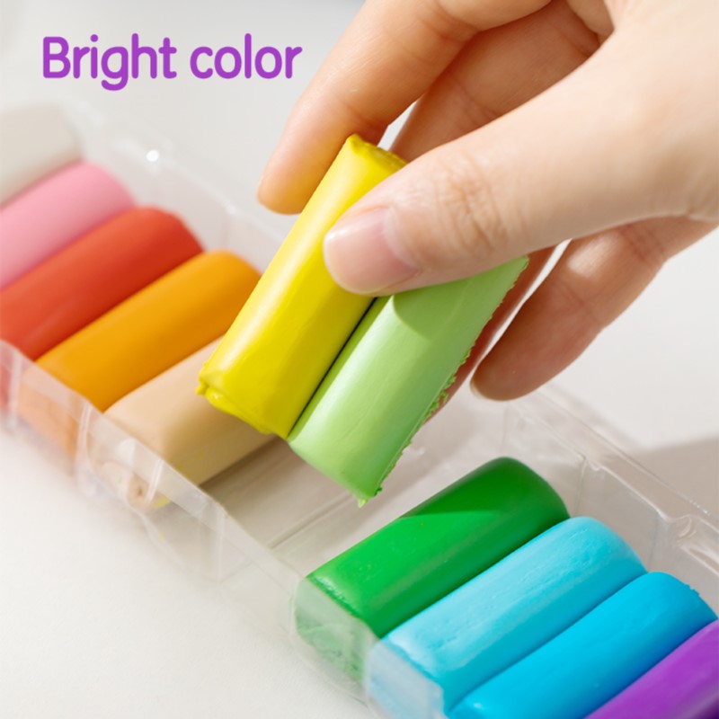 DELI #H719-6 PLASTICINE 6 COLORS 108G