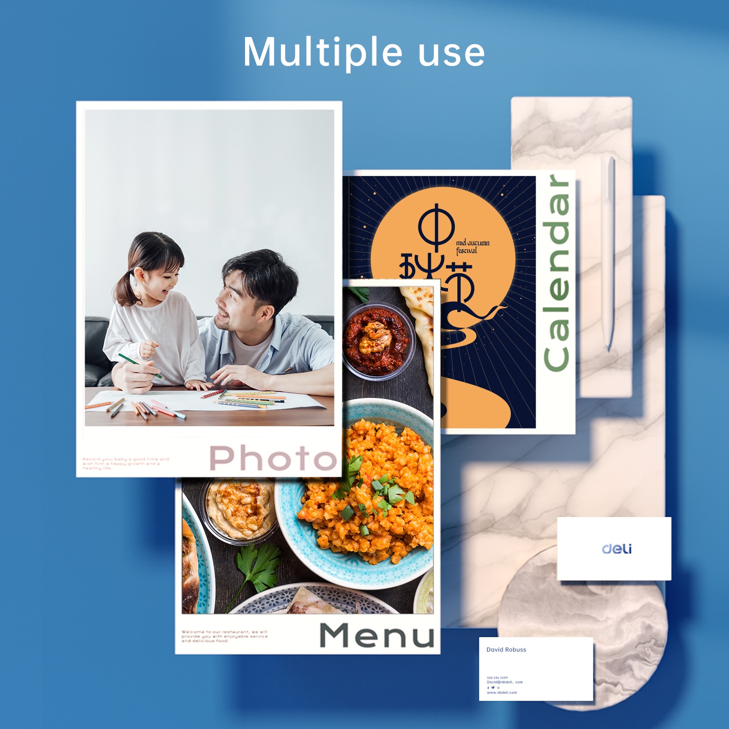 DELI EL301 INKJET PHOTO PAPER 180G