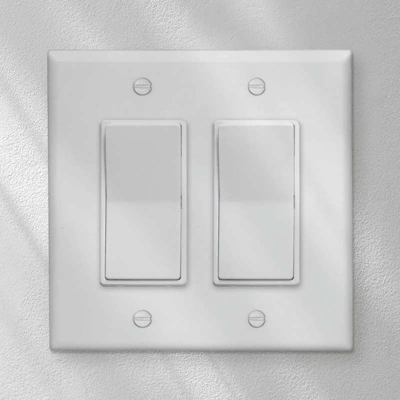 Single Pole Wall plate 2gang
