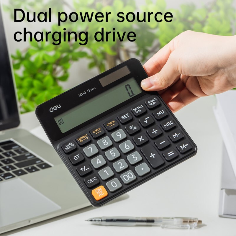 DELI SMART EM110 120-CHECK TAX CALCULATOR 12-DIGIT