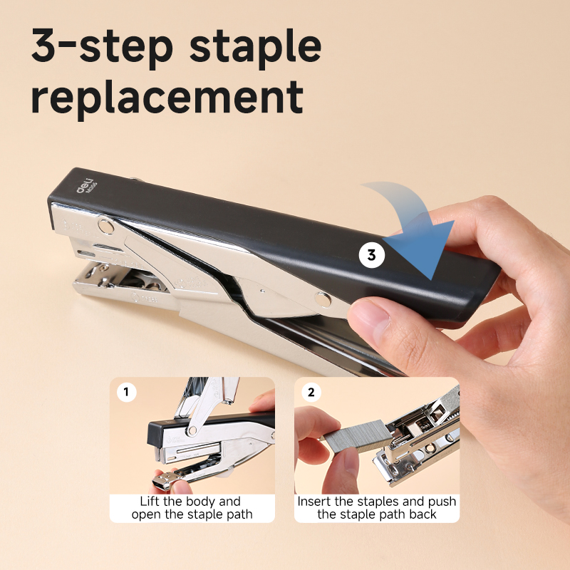 DELI EM355 STAPLING PLIER (HP-45). Uses 26/6 & 24/6mm