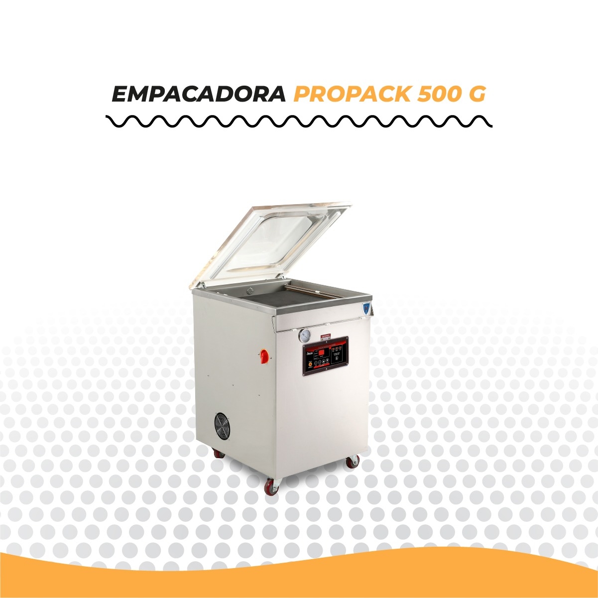 PROPACK-500G Empacadora al vacío móvil de 50 cm de sello CON INYECCION DE GAS, INERTE.