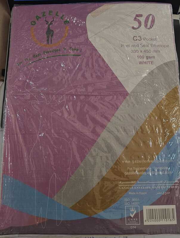 ENV C3 WHITE PEEL & SEAL OP/GAZELLE