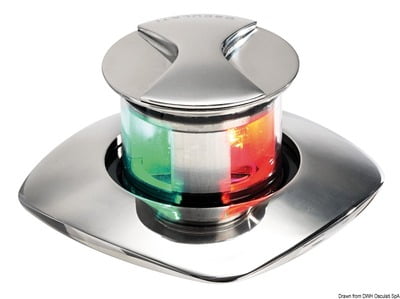 Borea retractable LED bicolor navigation light