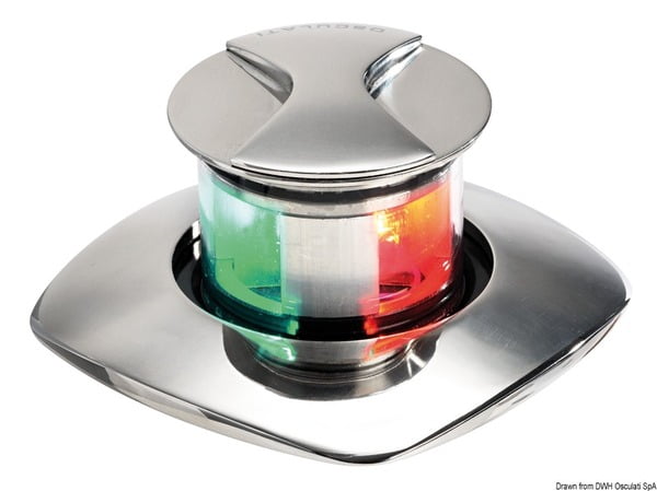 Borea retractable LED bicolor navigation light