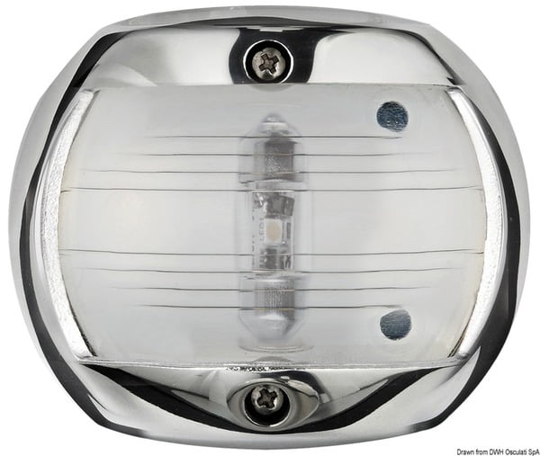 Compact 135° white led navigation light