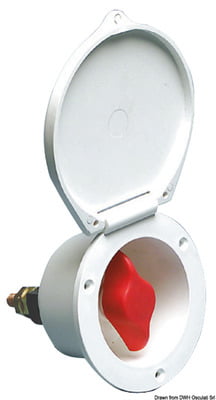 Heavy Duty marine battery switch white