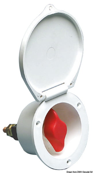 Heavy Duty marine battery switch white