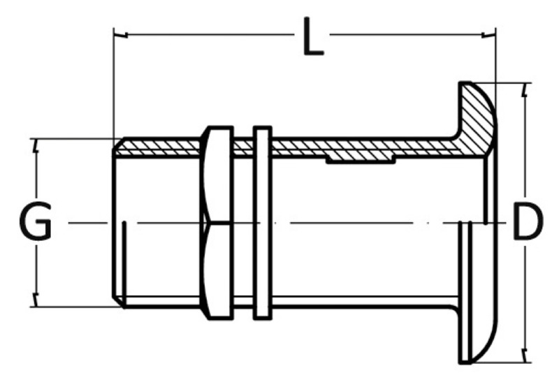 Osculati - Sea cock chromed brass 3/4" (17.321.62)