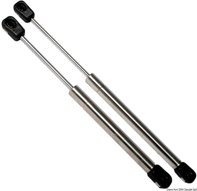 Gas spring w/ball head AISI 316 380 mm 38 kg