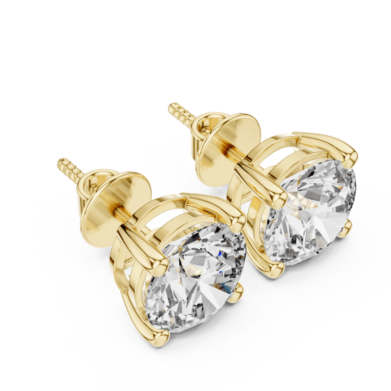 1ct Round Solitaire Diamond EStuds