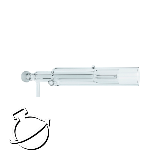 Quartz one-piece torch + 2.5mm i.d. quartz injector with ball joint inlet forAgilent 7700 ICP-MS (standard)