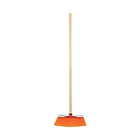 Escoba cerdas de PET extra suaves, bastón de madera, 57030 - ES-35S030 - ES-35