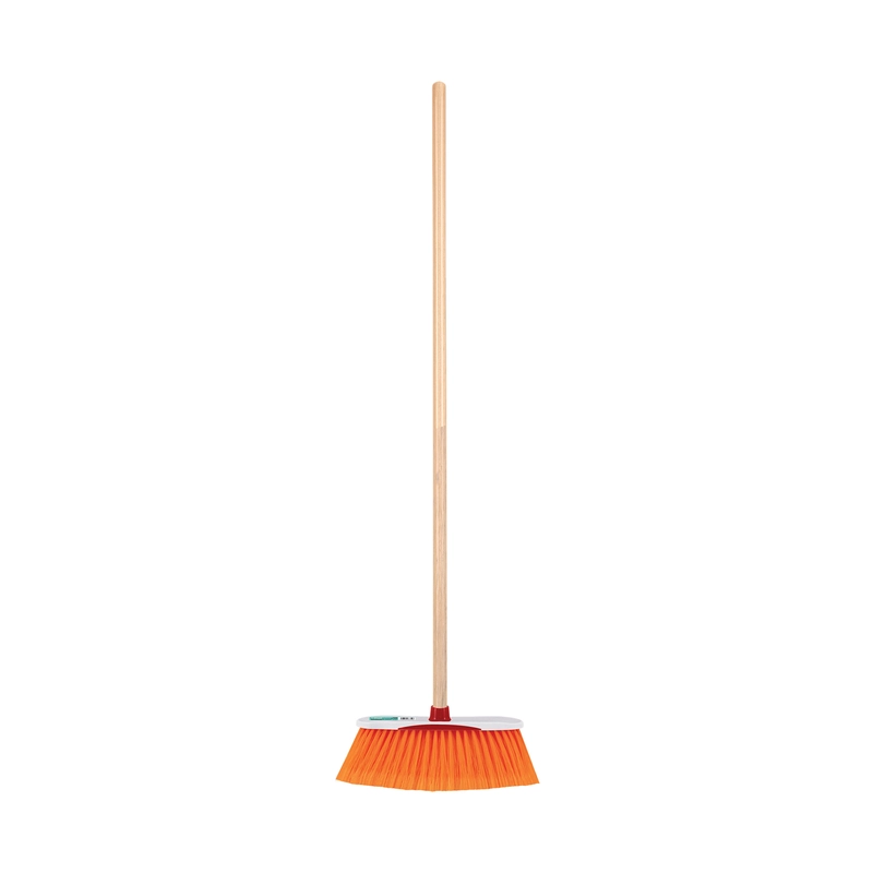 Escoba cerdas de PET extra suaves, bastón de madera, 57030 - ES-35S030 - ES-35