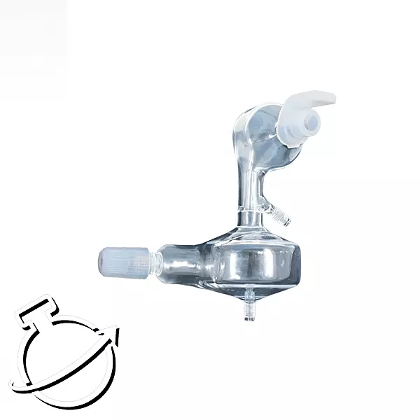 C2 Quartz dual cyclonic spray chamber for Optima with connection for ESI injector (Includes ES-2044-0006 drain line and 2 pcs. ES-4398-2130)