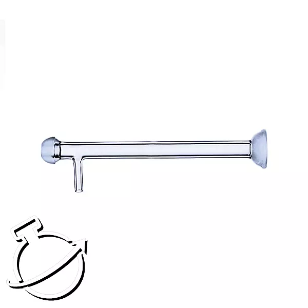 102mm extended quartz connector with 12/5 ball-to-socket connection for Agilent 7700/7900/8900 ICP-MS