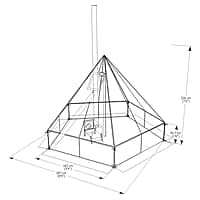 Esker Arctic Fox 9x9 Winter Tent Esker Arctic Fox 9x9 Winter Tent