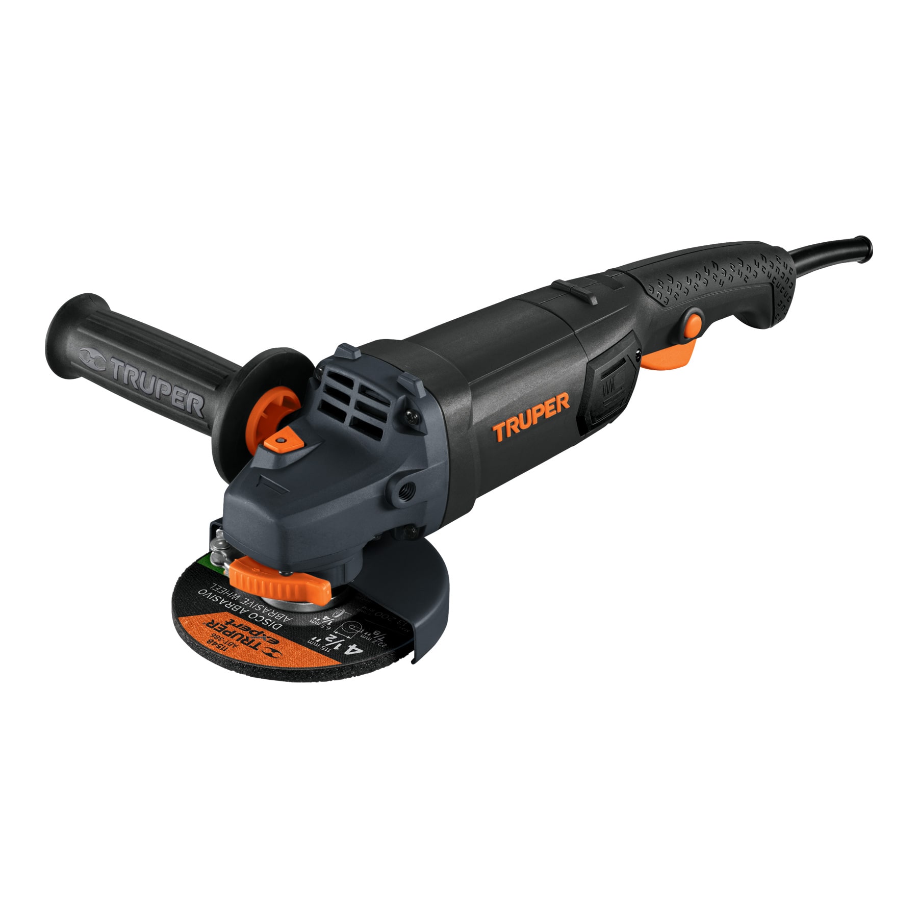 Esmeriladora angular 4-1/2' 1250 W, industrial, Truper - ESMA-4512N / 12873