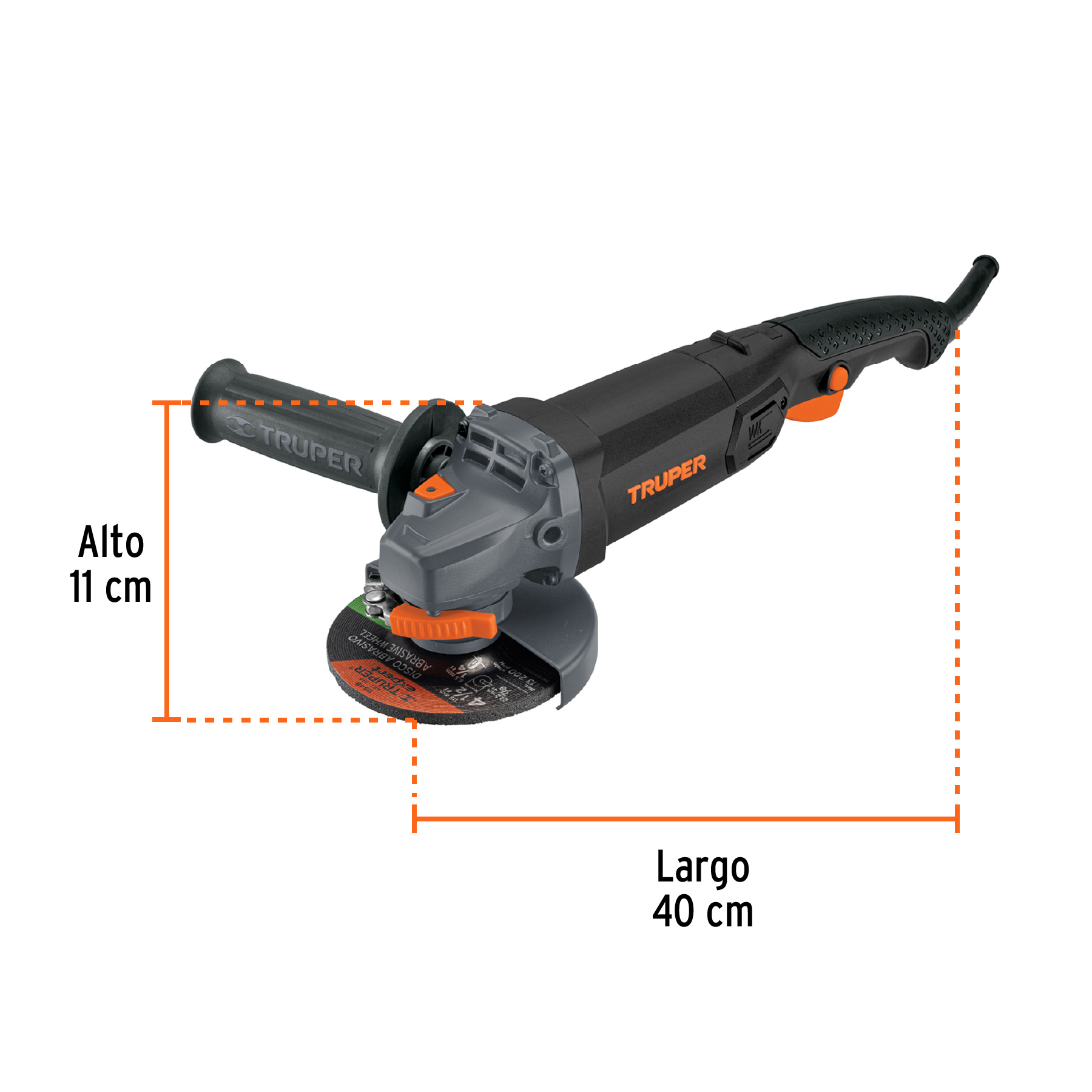 Esmeriladora angular 4-1/2' 950 W, industrial, Truper - ESMA-4590N / 12872