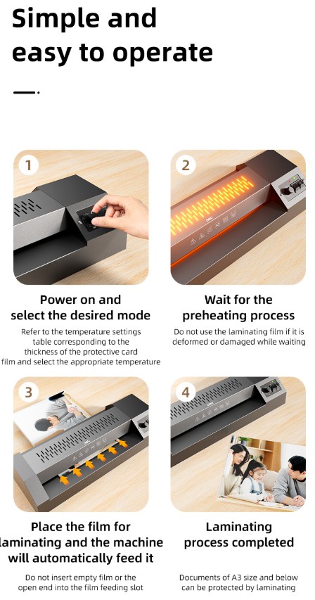 DELI ET131 PROFESSIONAL LAMINATOR FOR A4 TO A3 SIZE