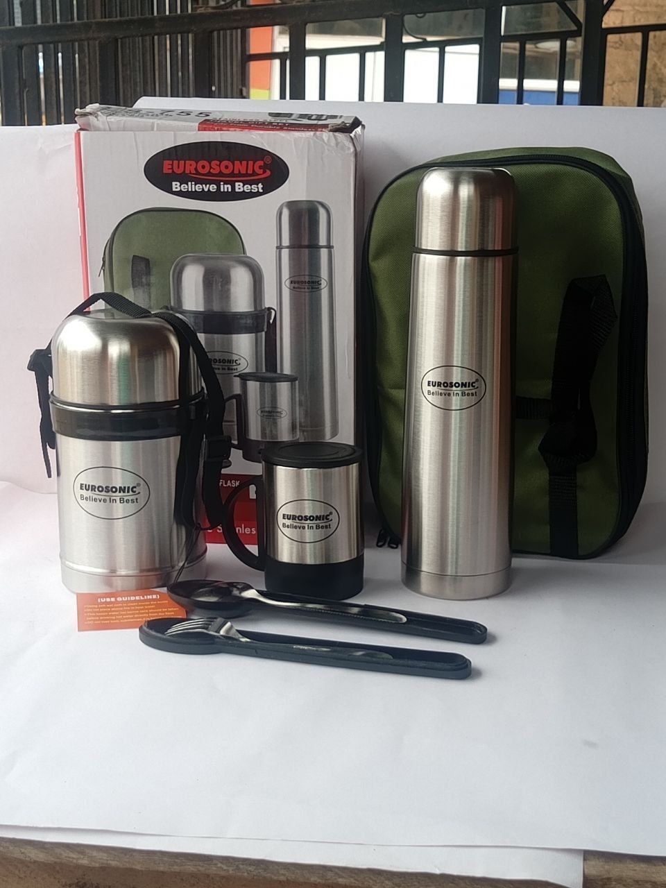 EUROSONIC 3IN1 GIFT PACK FOOD FLASK+WATER FLASK+MUG