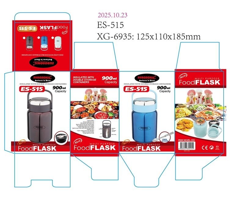 EUROSONIC FOOD FLASK - 900ML