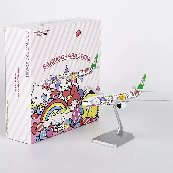 Eva Airways 777-300ER HELLO KITTY Candy Jet - Sanrio Characters