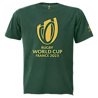 160g Single Jersey RWC 2023 Tee Gold Trophy Print Mens