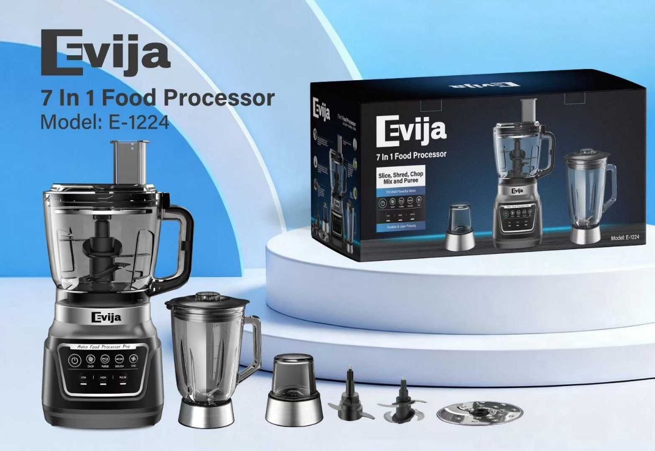 EVIJA 7IN1 FOOD PROCESS SUPER POWER 100% COPPER MOTOR