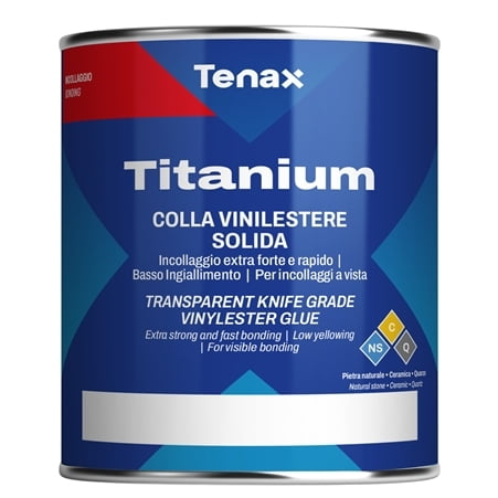 Tenax Titanium Vinyl Knife Grade Adhesive - Extra Clear, 1 Quart Tenax Titanium Vinyl Knife Grade Adhesive - Extra Clear, 1 Quart