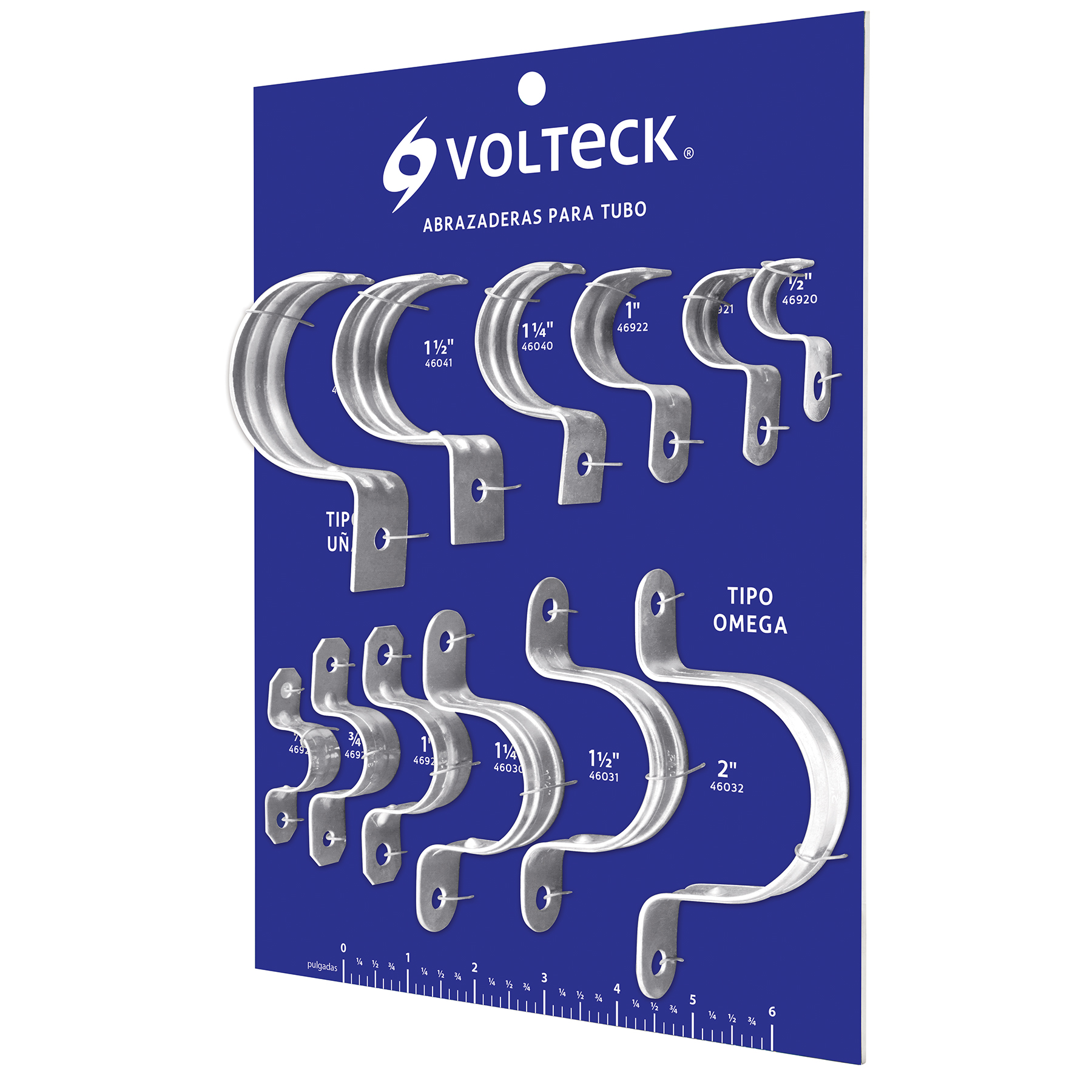 Exhibidor Volteck de abrazaderas para tubo - EXVK-AUO / 55885