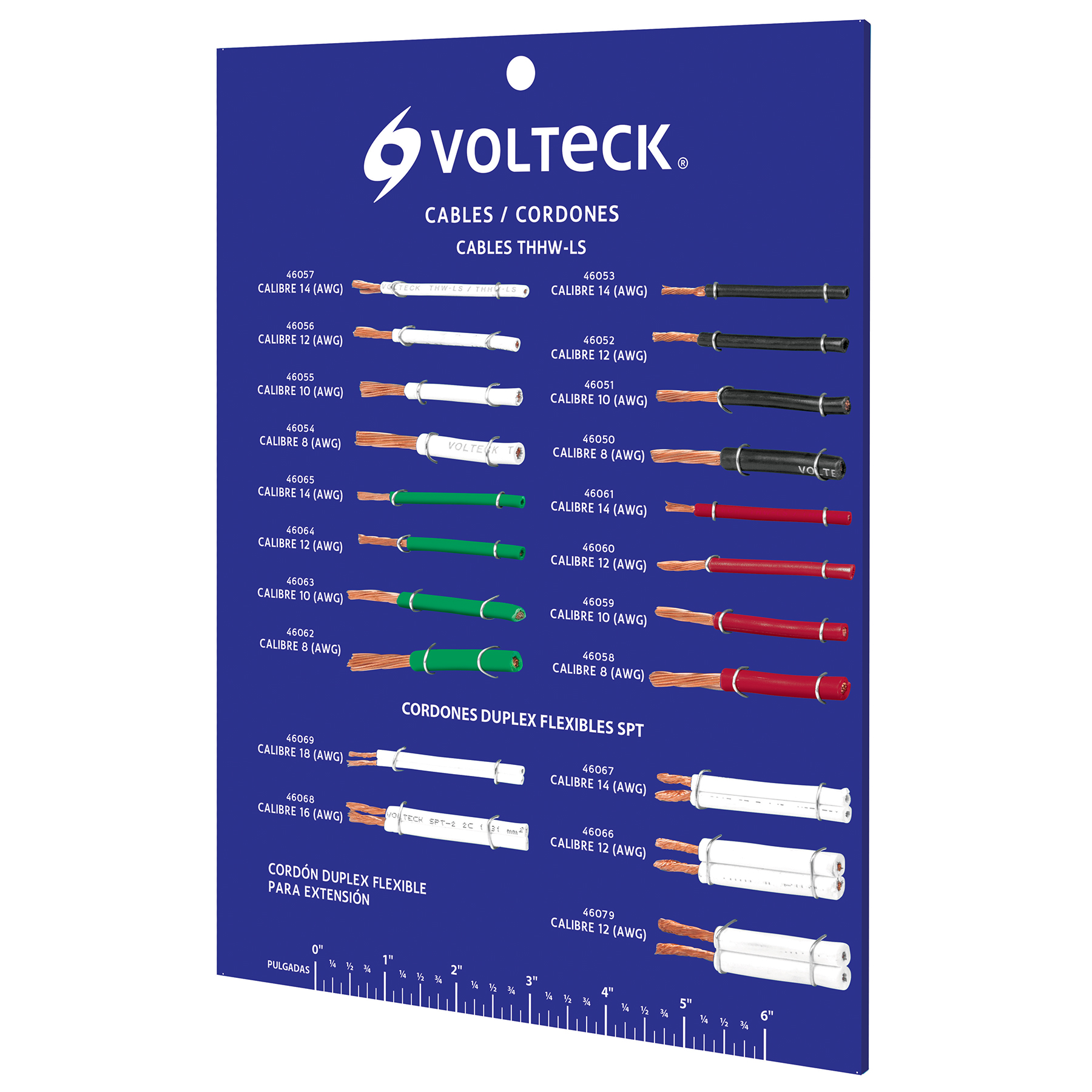 Exhibidor Volteck de cables y cordones - EXVK-CAB / 55886