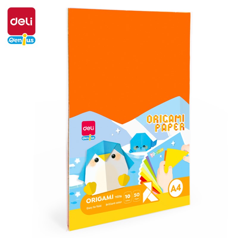DELI GENIUS EY016 LUMINIOUS/ORIGAMI A4-50PG 10CLR