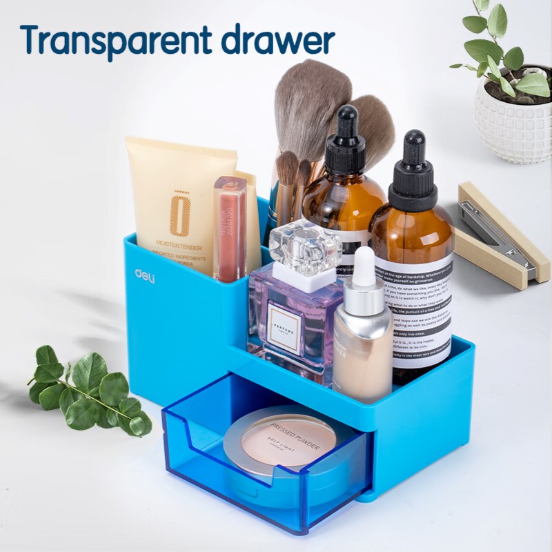 DELI RIO EZ25130 EXEC. DESK ORGANIZER 1D/3C BLUE