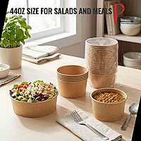 Eco-Island Soup Bowl 44oz (1300ml) Kraft Paper 6/50