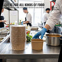 Eco-Island Soup Bowl 44oz (1300ml) Kraft Paper 6/50
