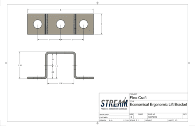 Economic Ergo Lift Bracket - Black