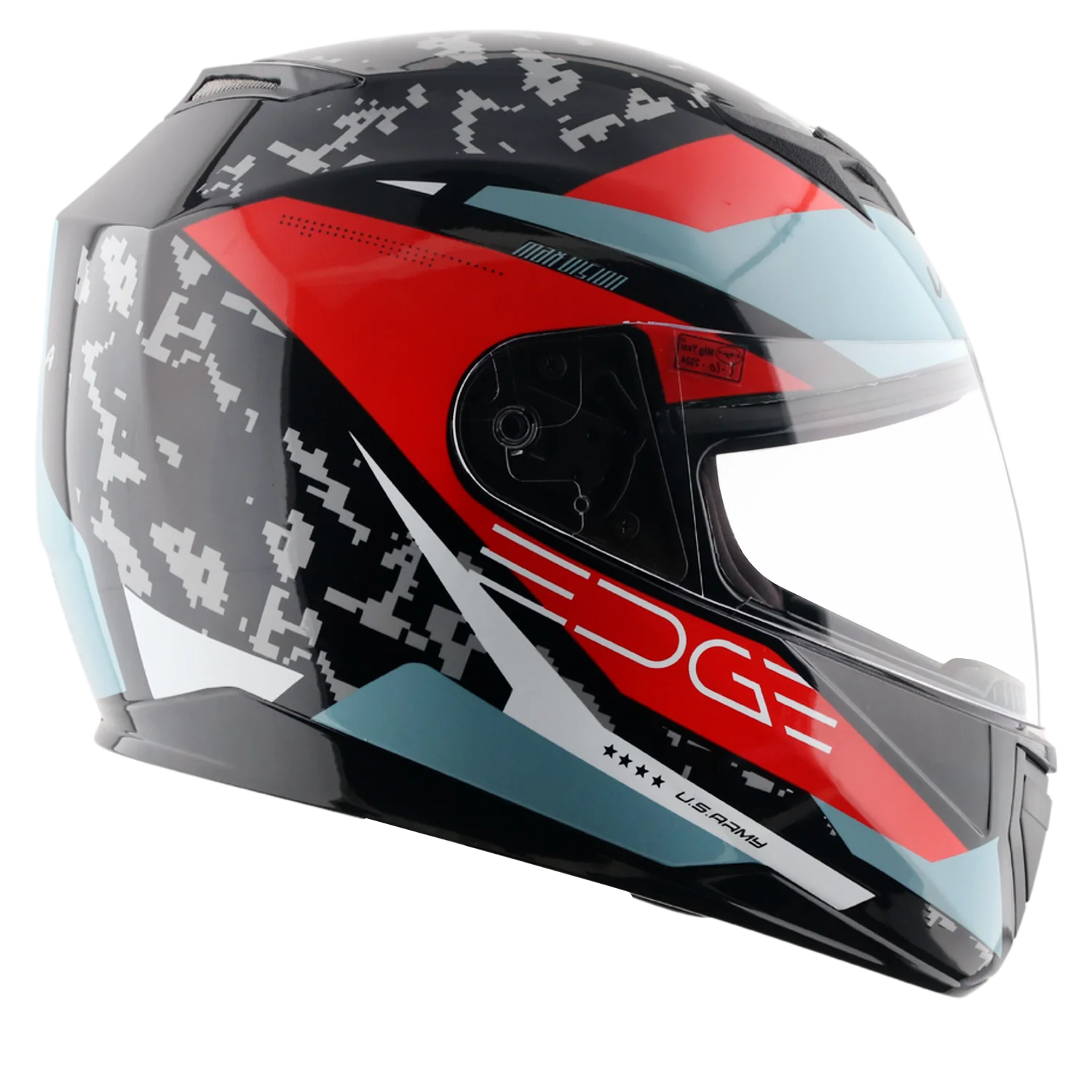 VEGA EDGE DX US ARMY GR BLACK/RED (M)