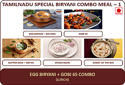 Egg Biryani Combo