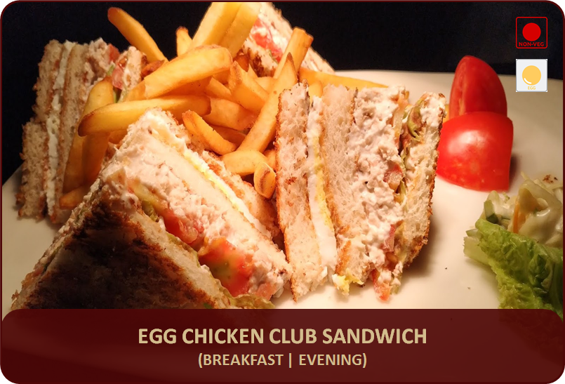 Egg Chicken Club Sandwich