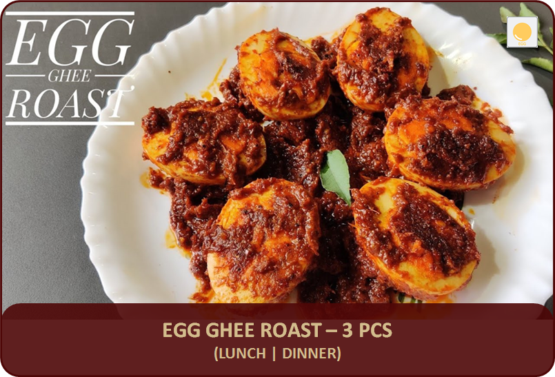 Egg Ghee Roast - 3 Pcs