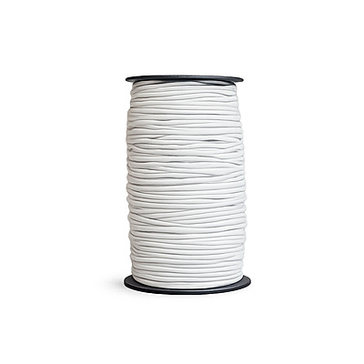 Elástico # 3Mm Blanco Rollo X 200 Yardas