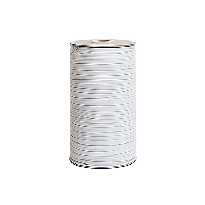 Elástico 5 Mm No 2 Blanco Rollo X 100 Metros