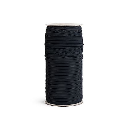 Elástico 5 Mm No 2  Negro Rollo X 100 Metros